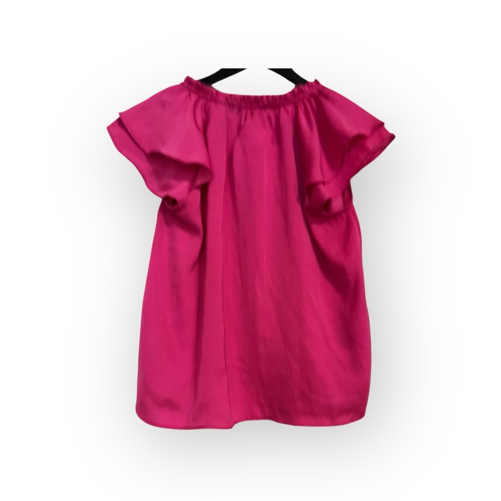 EUC Banana Republic Magenta Blouse Women’s Size XS - Picture 4 of 6